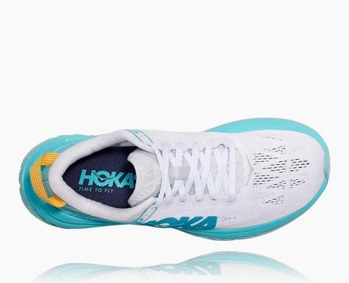 Tenis Para Correr En Carretera Hoka Carbon X Mujer Blancos Kaki | Mexico-9401285