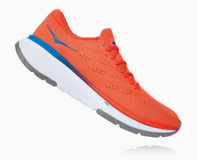 Tenis Para Correr En Carretera Hoka Cavu 3 Hombre Naranjas | Mexico-9376204