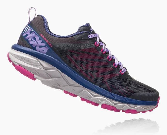 Tenis Para Correr En Carretera Hoka Challenger ATR 5 Mujer Negros Morados | Mexico-4028137