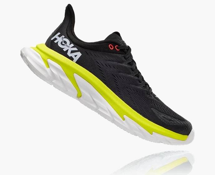 Tenis Para Correr En Carretera Hoka Clifton Edge Hombre Negros | Mexico-4639705