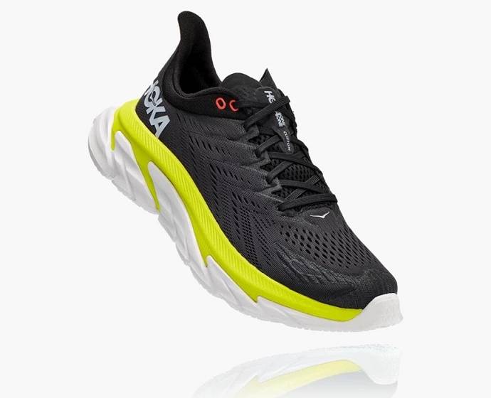 Tenis Para Correr En Carretera Hoka Clifton Edge Hombre Negros | Mexico-4639705