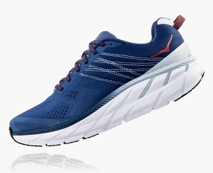 Tenis Para Correr En Carretera Hoka Clifton 6 Hombre Azules | Mexico-6539702