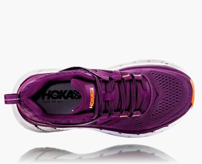 Tenis Para Correr En Carretera Hoka Gaviota 2 Anchos Mujer Morados | Mexico-8107364