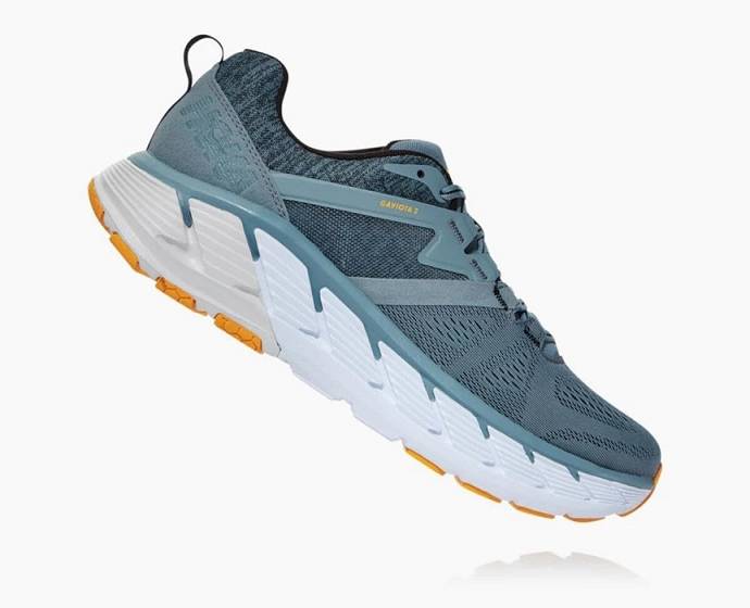 Tenis Para Correr En Carretera Hoka Gaviota 2 Anchos Hombre Azules Claro | Mexico-9273816