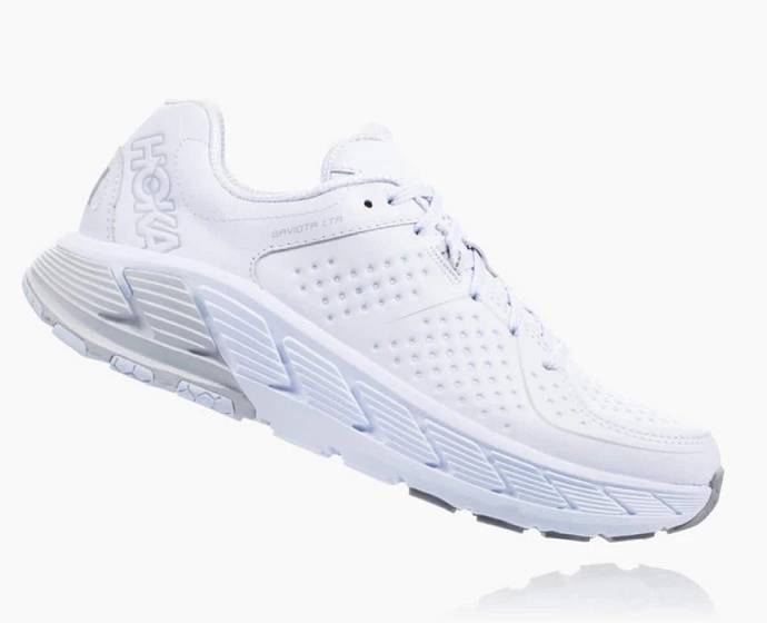 Tenis Para Correr En Carretera Hoka Gaviota Cuero Mujer Blancos | Mexico-9678042