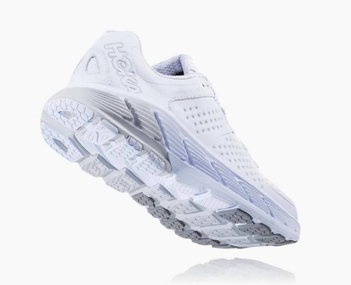 Tenis Para Correr En Carretera Hoka Gaviota Cuero Mujer Blancos | Mexico-9678042