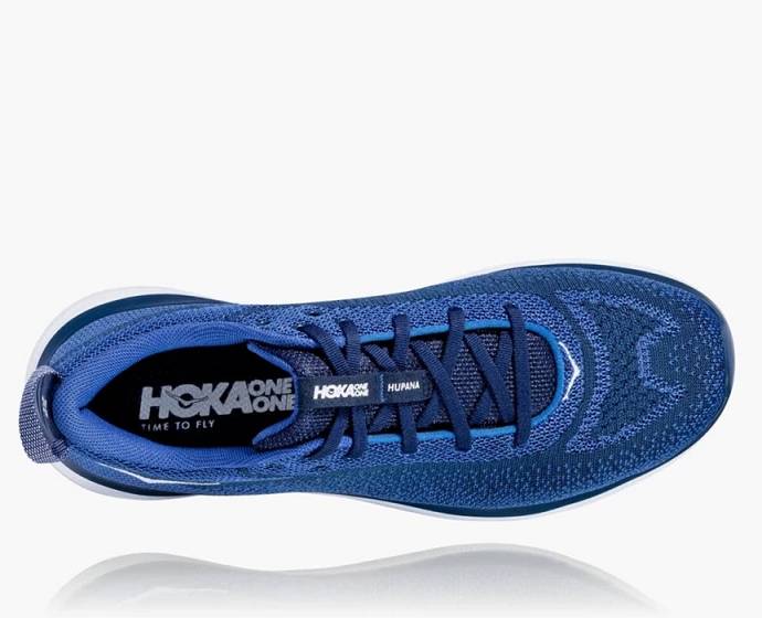 Tenis Para Correr En Carretera Hoka Hupana Flow Anchos Hombre Azules | Mexico-7648130