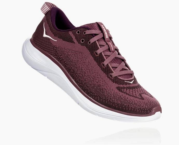 Tenis Para Correr En Carretera Hoka Hupana Flow Anchos Mujer Vino | Mexico-9623504