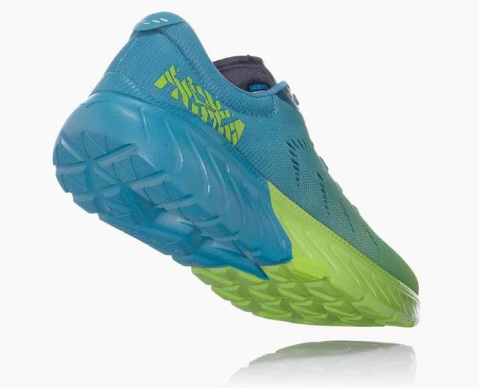 Tenis Para Correr En Carretera Hoka Mach 2 Hombre Azules Verdes | Mexico-2185764