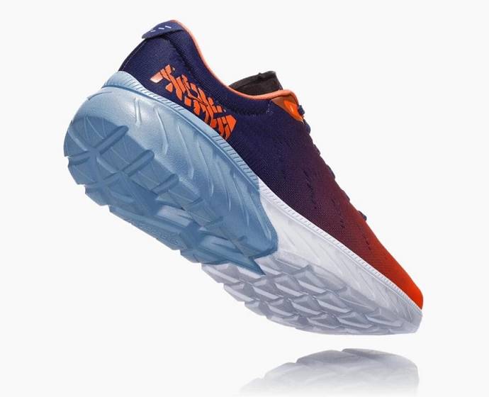 Tenis Para Correr En Carretera Hoka Mach 2 Hombre Azules Naranjas | Mexico-6328579