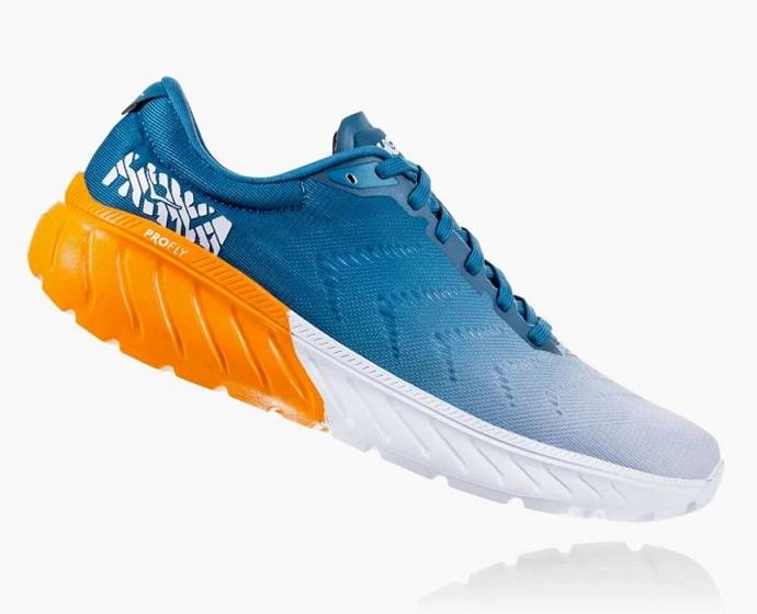 Tenis Para Correr En Carretera Hoka Mach 2 Hombre Azules | Mexico-9852643