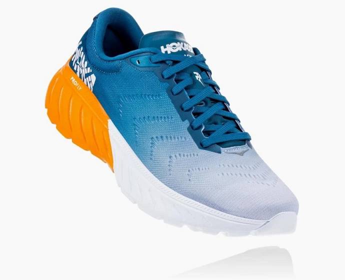 Tenis Para Correr En Carretera Hoka Mach 2 Hombre Azules | Mexico-9852643