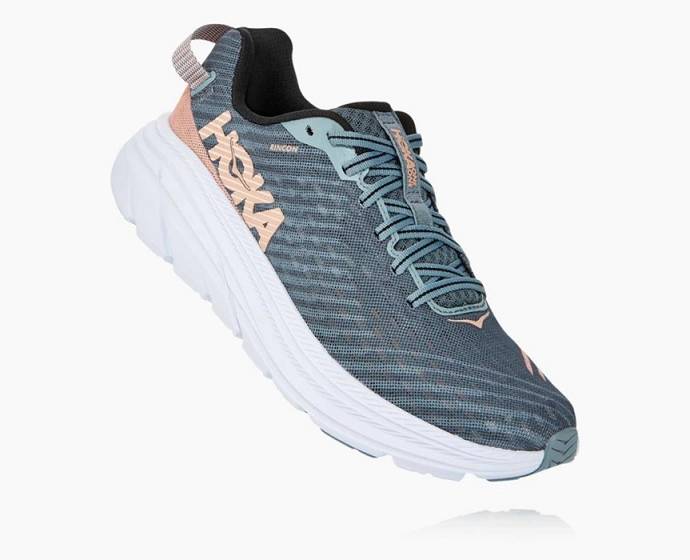 Tenis Para Correr En Carretera Hoka Rincon Mujer Azules Claro | Mexico-6483275