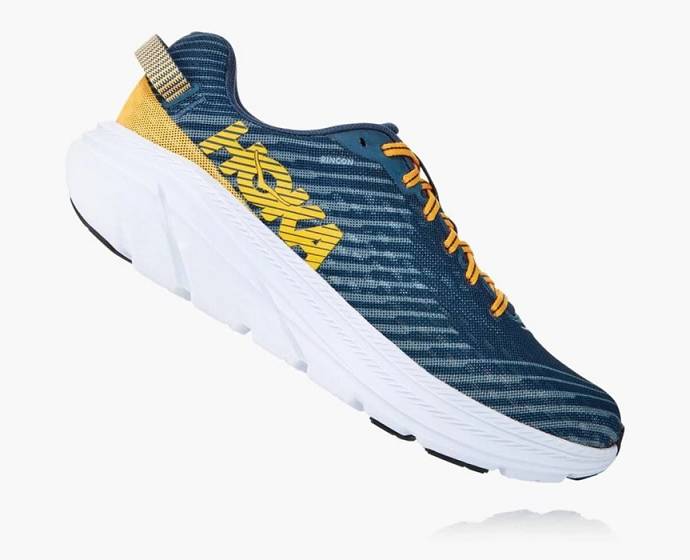 Tenis Para Correr En Carretera Hoka Rincon Hombre Azules Amarillos | Mexico-8502194