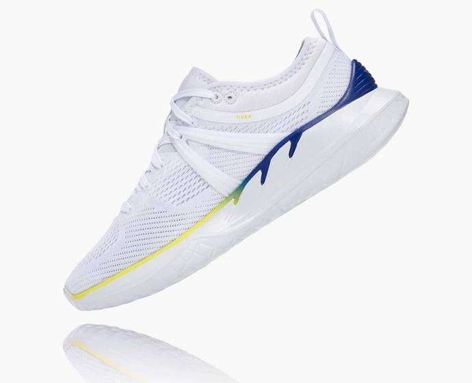 Tenis Para Correr En Carretera Hoka Tivra Mujer Blancos Verdes | Mexico-8423507