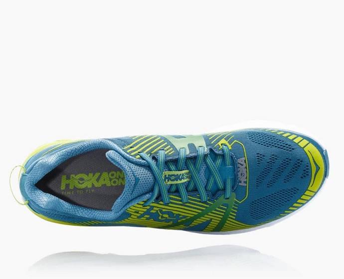 Tenis Para Correr En Carretera Hoka Tracer 2 Hombre Azules Verdes | Mexico-1084372