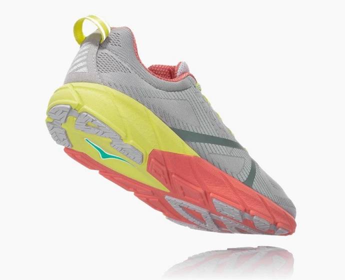 Tenis Para Correr En Carretera Hoka Tracer 2 Mujer Grises Coral | Mexico-2976034