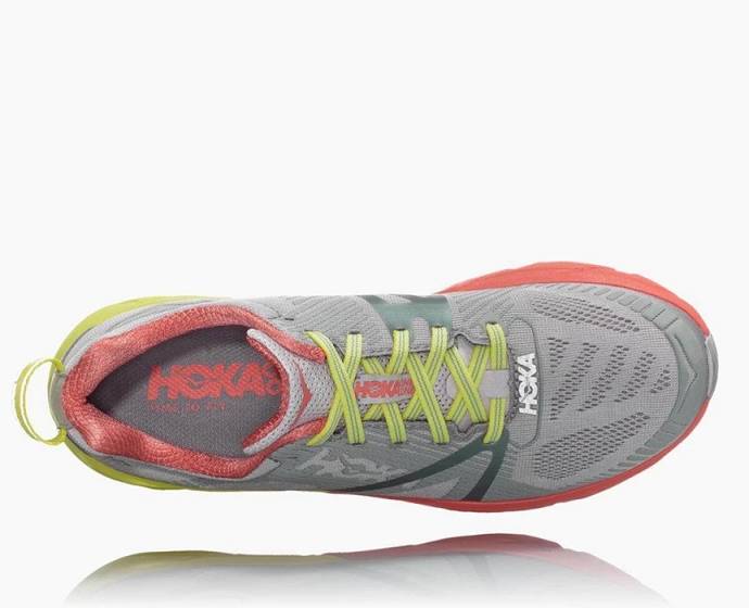 Tenis Para Correr En Carretera Hoka Tracer 2 Mujer Grises Coral | Mexico-2976034