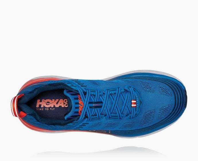 Tenis Para Correr Hoka Bondi 6 Anchos Hombre Azules | Mexico-0852973