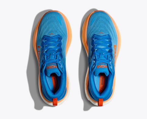 Tenis Para Correr Hoka Bondi 8 Hombre Azules Naranjas | Mexico-0374615