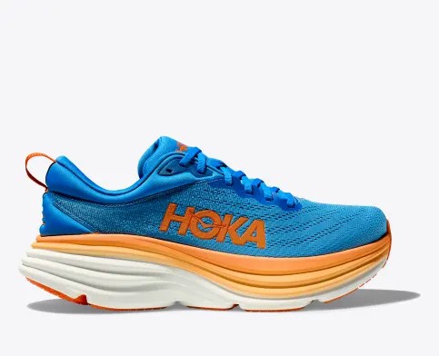 Tenis Para Correr Hoka Bondi 8 Hombre Azules Naranjas | Mexico-0374615