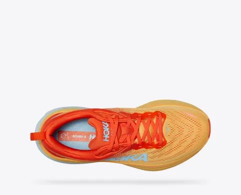 Tenis Para Correr Hoka Bondi 8 Hombre Naranjas Amarillos | Mexico-5782430