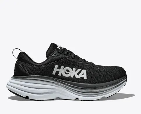 Tenis Para Correr Hoka Bondi 8 Hombre Negros Blancos | Mexico-9864075