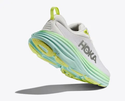 Tenis Para Correr Hoka Bondi 8 Mujer Blancos Verdes | Mexico-8631704