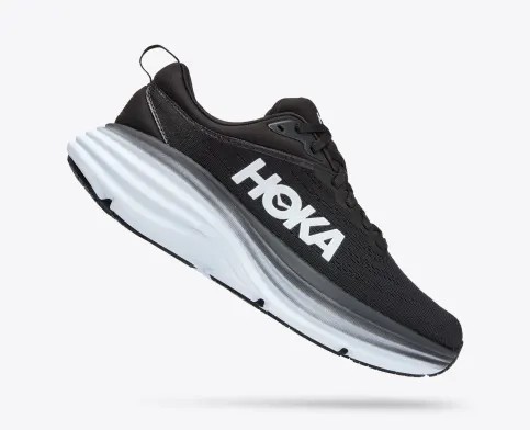 Tenis Para Correr Hoka Bondi 8 Mujer Negros Blancos | Mexico-4795280