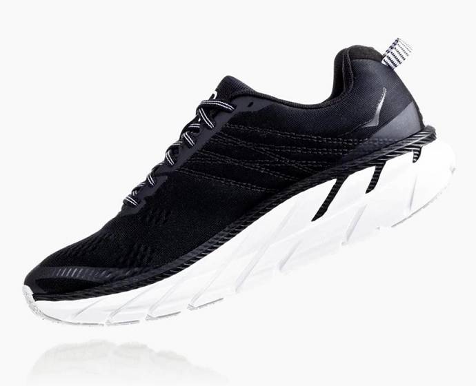 Tenis Para Correr Hoka Clifton 6 Hombre Negros Blancos | Mexico-9607542