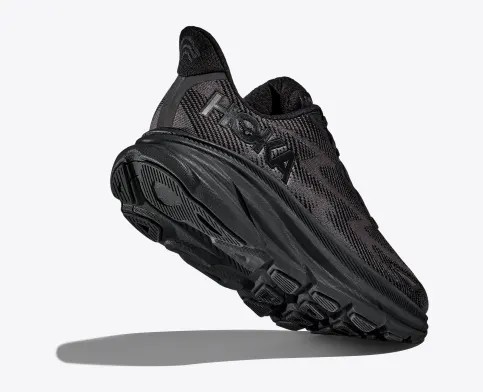 Tenis Para Correr Hoka Clifton 9 Hombre Negros | Mexico-6513704