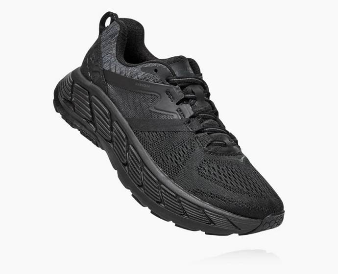 Tenis Para Correr Hoka Gaviota 2 Hombre Negros | Mexico-5236019