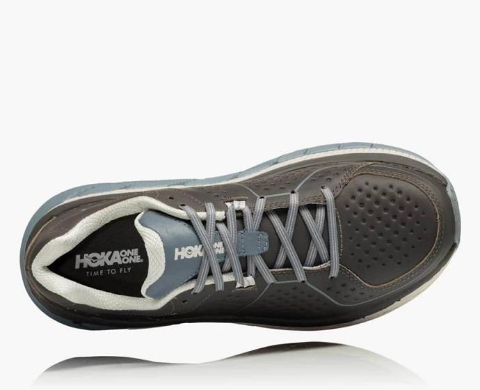 Tenis Para Correr Hoka Gaviota Cuero Mujer Grises | Mexico-8320914