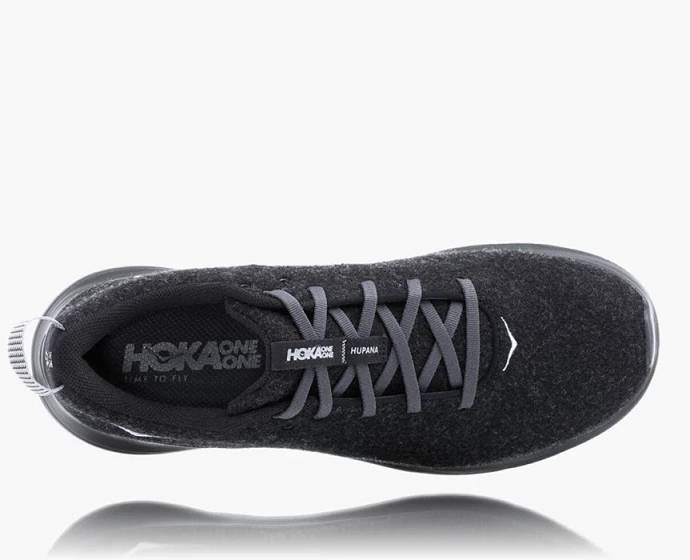 Tenis Para Correr Hoka Hupana Flow Lana Hombre Negros | Mexico-9078263