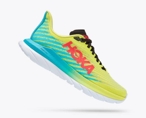 Tenis Para Correr Hoka Mach 5 Mujer Amarillos Turquesa | Mexico-5190687