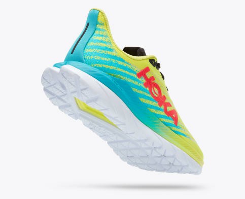 Tenis Para Correr Hoka Mach 5 Mujer Amarillos Turquesa | Mexico-5190687