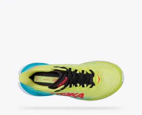 Tenis Para Correr Hoka Mach 5 Mujer Amarillos Turquesa | Mexico-5190687