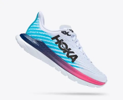 Tenis Para Correr Hoka Mach 5 Mujer Blancos Azules | Mexico-6428197