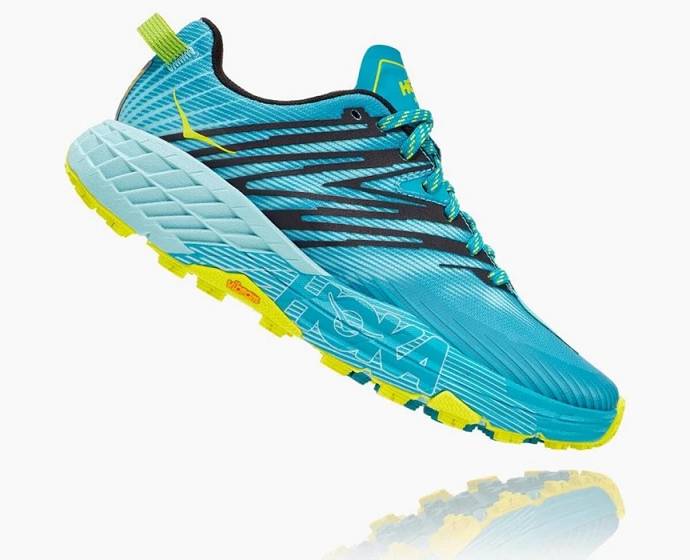 Tenis Para Trail Running Hoka Aqua Speedgoat 4 Anchos Mujer Kaki | Mexico-5049371