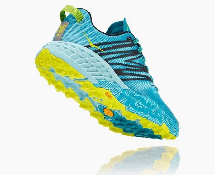 Tenis Para Trail Running Hoka Aqua Speedgoat 4 Anchos Mujer Kaki | Mexico-5049371