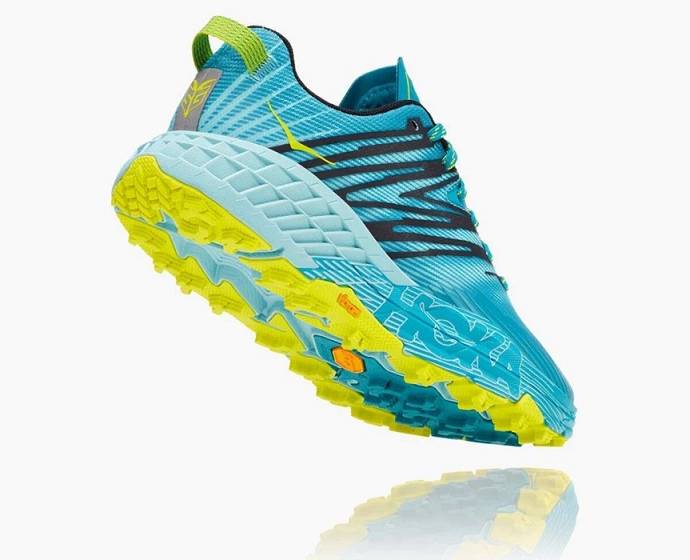 Tenis Para Trail Running Hoka Aqua Speedgoat 4 Mujer Kaki | Mexico-9702658