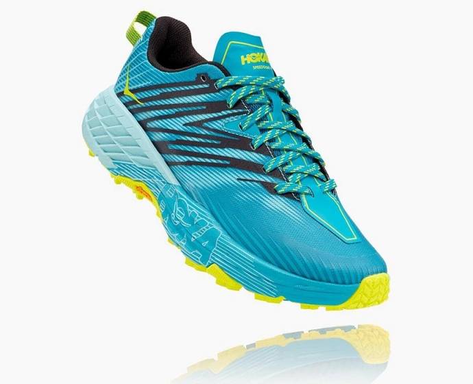 Tenis Para Trail Running Hoka Aqua Speedgoat 4 Mujer Kaki | Mexico-9702658