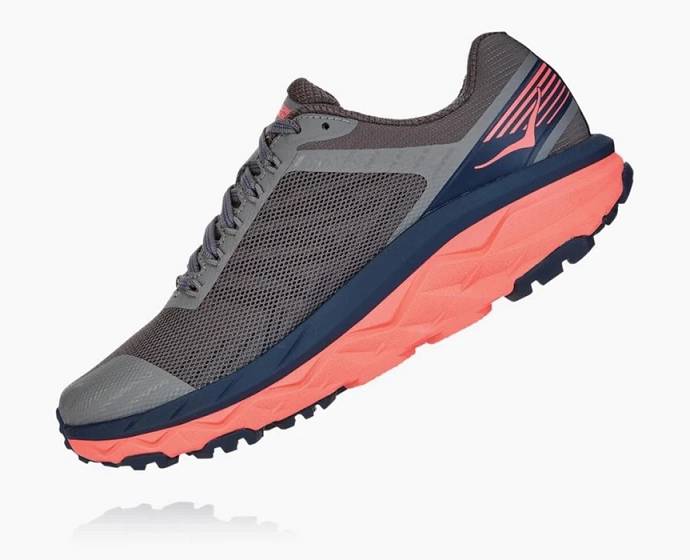 Tenis Para Trail Running Hoka Challenger ATR 5 Mujer Grises Coral | Mexico-0192584