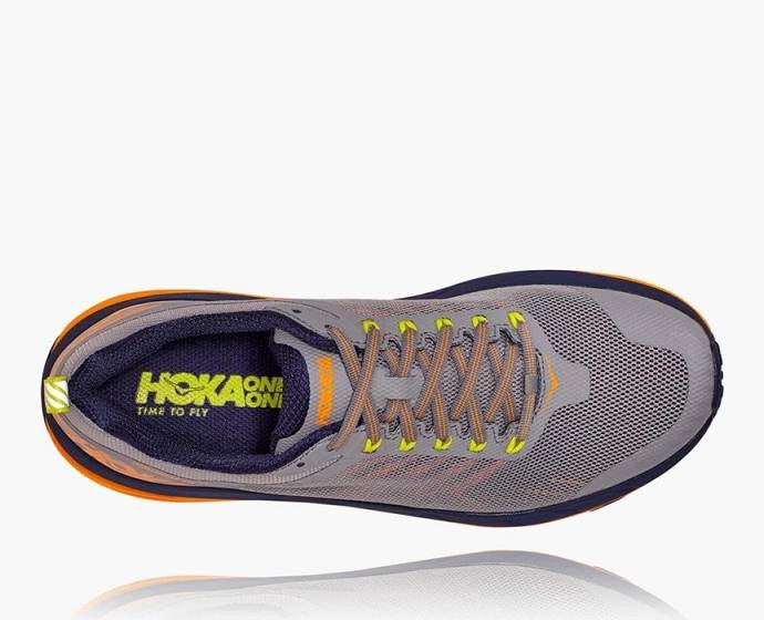 Tenis Para Trail Running Hoka Challenger ATR 5 Anchos Hombre Grises | Mexico-0958234