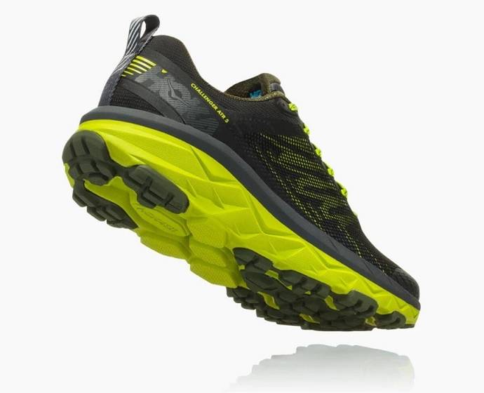 Tenis Para Trail Running Hoka Challenger ATR 5 Hombre Verdes Negros | Mexico-2461805