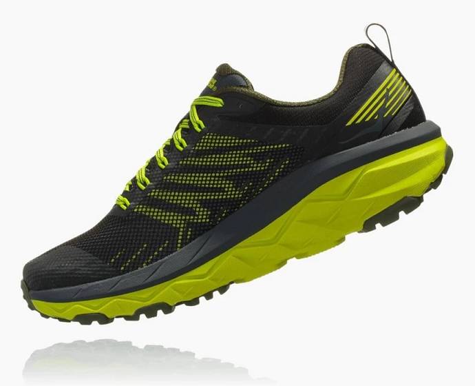 Tenis Para Trail Running Hoka Challenger ATR 5 Hombre Verdes Negros | Mexico-2461805