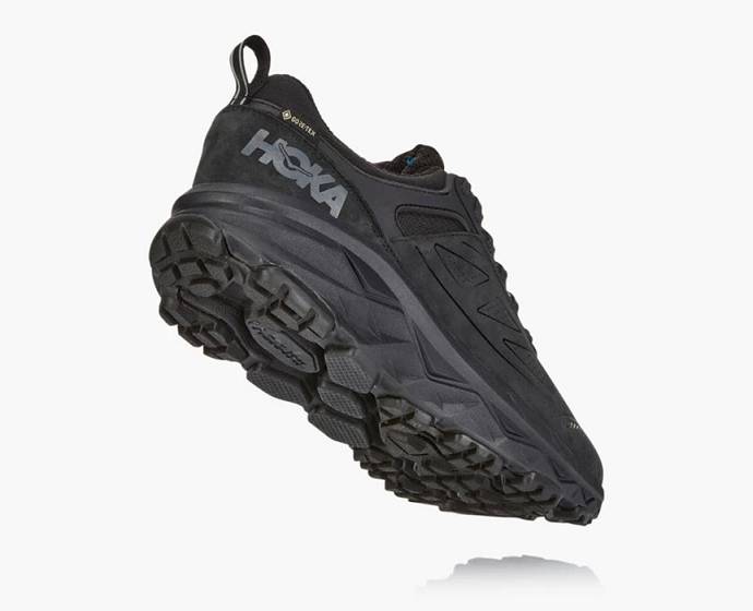 Tenis Para Trail Running Hoka Challenger Low GORE-TEX Anchos Hombre Negros | Mexico-2791348