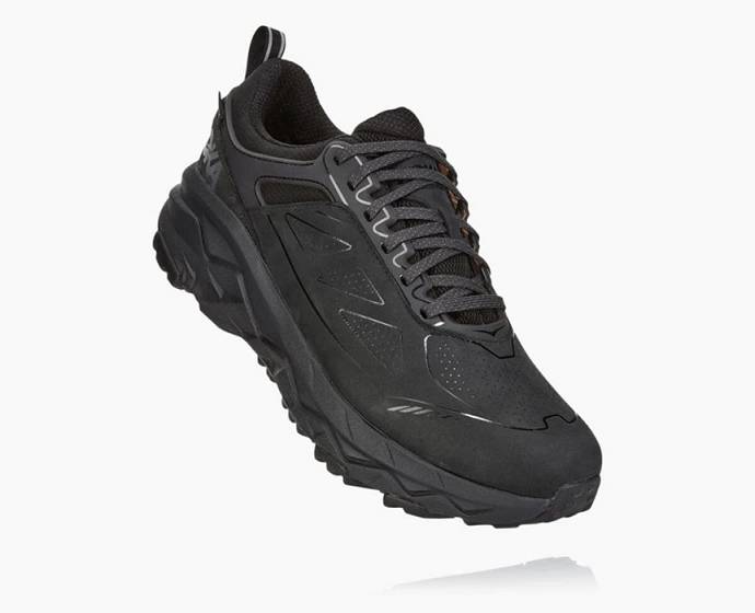 Tenis Para Trail Running Hoka Challenger Low GORE-TEX Anchos Hombre Negros | Mexico-2791348