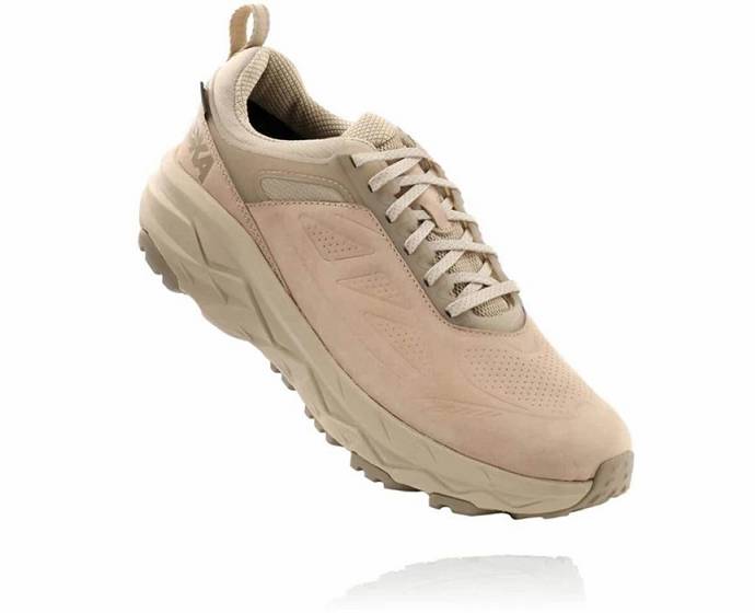 Tenis Para Trail Running Hoka Challenger Low GORE-TEX Anchos Hombre Kaki | Mexico-4267089