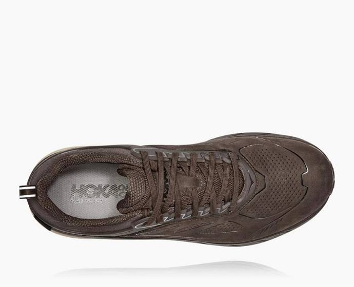 Tenis Para Trail Running Hoka Challenger Low GORE-TEX Anchos Hombre Cafes | Mexico-7261435